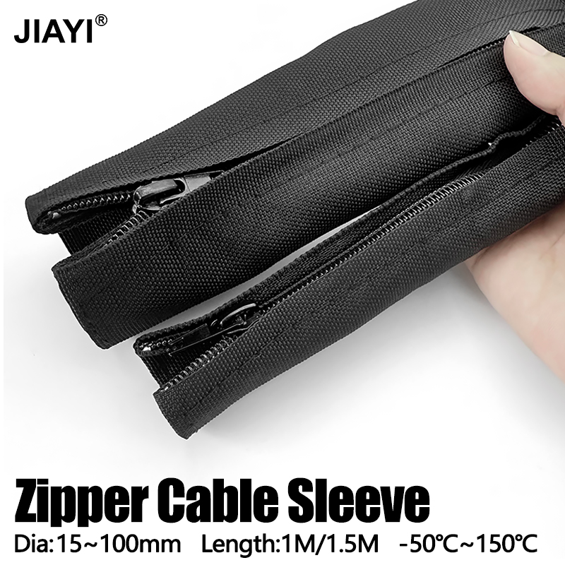 Cable Sleeve Neoprene - Reusable Anti-Tangle Zipper Cable Sleeve 16-100mm