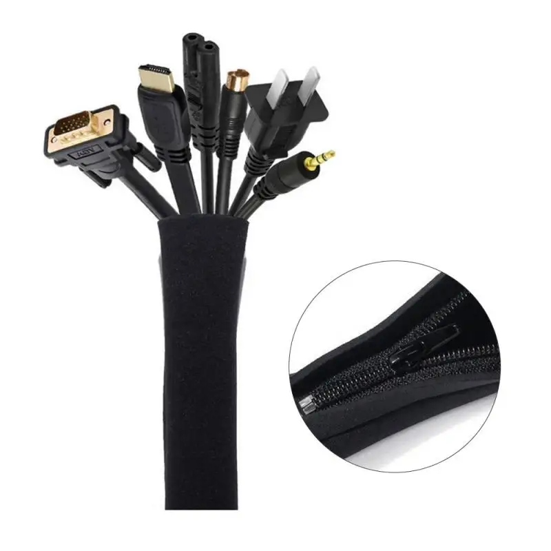 Zipper Cable Sleeve Wire Cable - Cable Sleeve Neoprene recension och pris