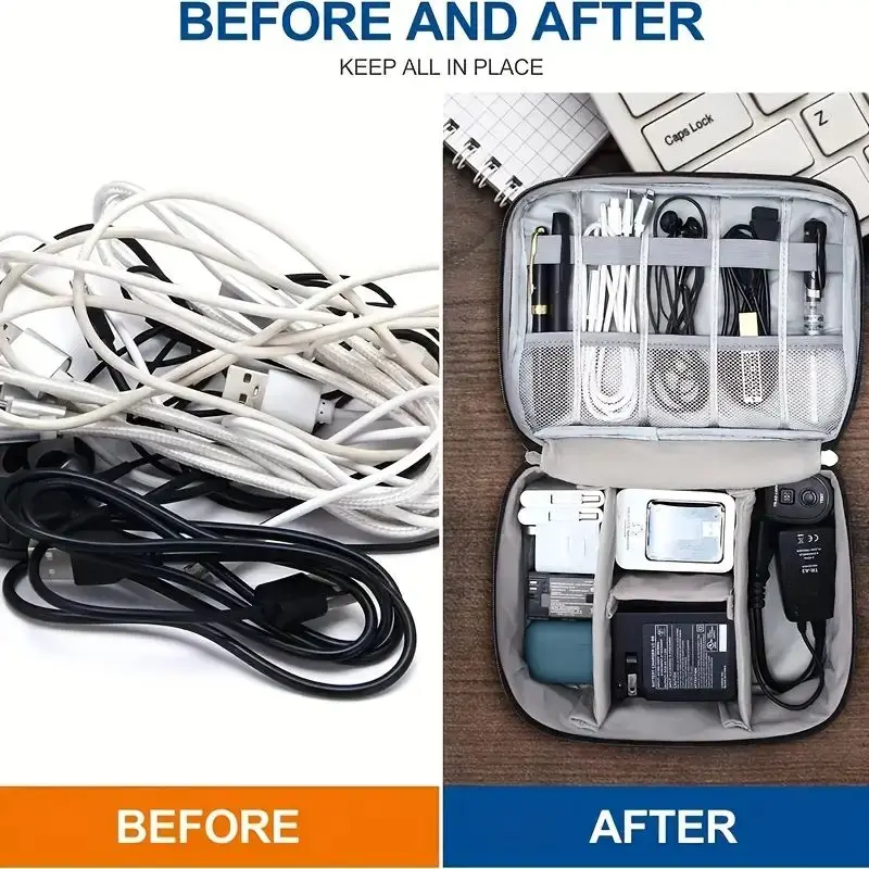 Portable Tech Organizer Case f - Tech Accessories Types recension och pris