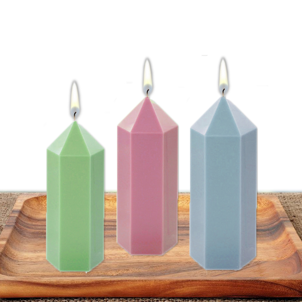 3D Hexagonal Column Candle Mol - Unique Tech Accessories recension och pris