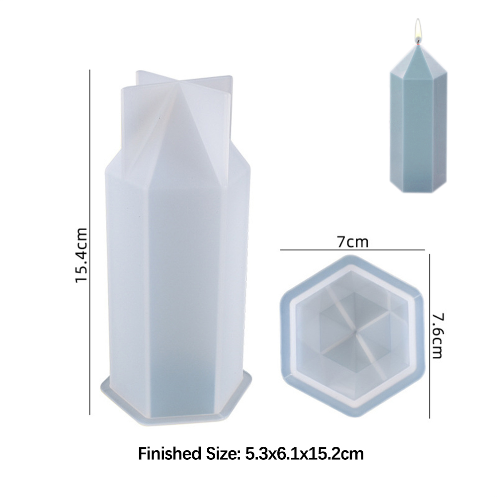 3D Hexagonal Column Candle Mol - Unique Tech Accessories recension och pris