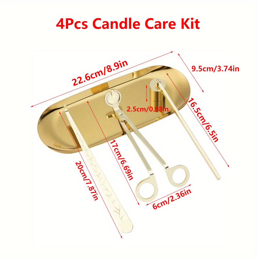 4pcs/set Luxury Candle Care Ki - Unique Tech Accessories recension och pris