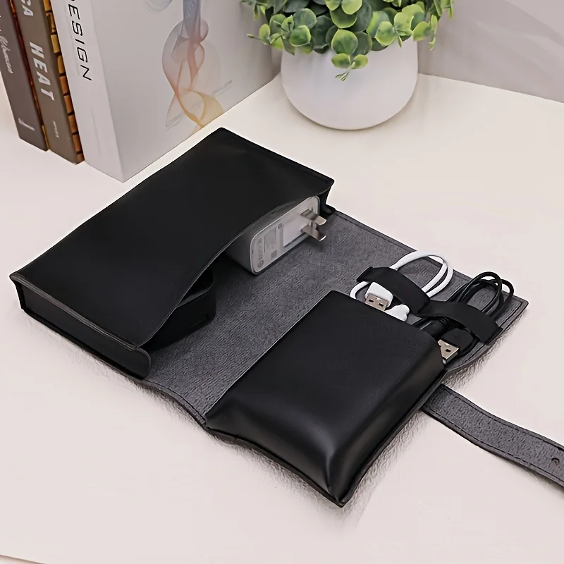 yesPU Leather Multi-Compartmen - Tech Accessories Travel Case recension och pris