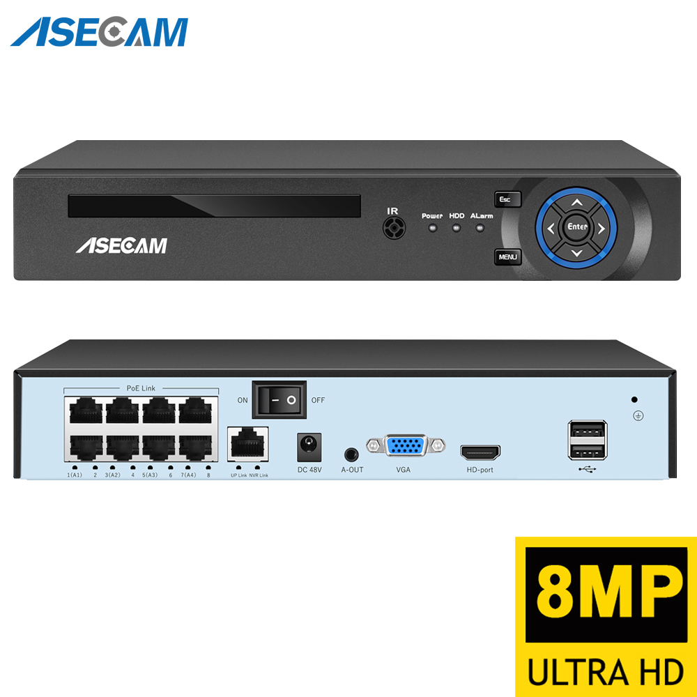 Super 8MP POE NVR Video Record - Usb Hub 7 Port recension och pris
