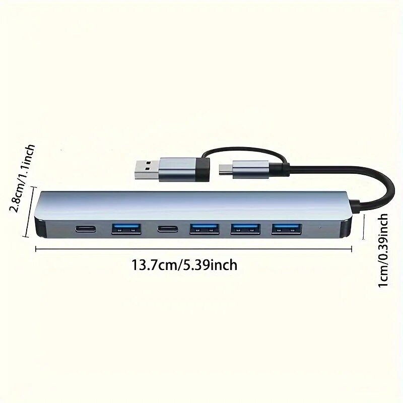 7 In 1 USB C Extender Adapter  - Usb Hub 7 Port recension och pris