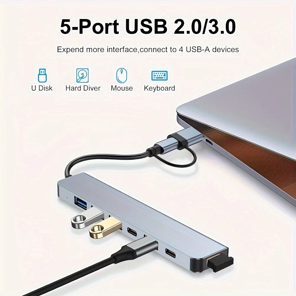 7 In 1 USB C Extender Adapter  - Usb Hub 7 Port recension och pris