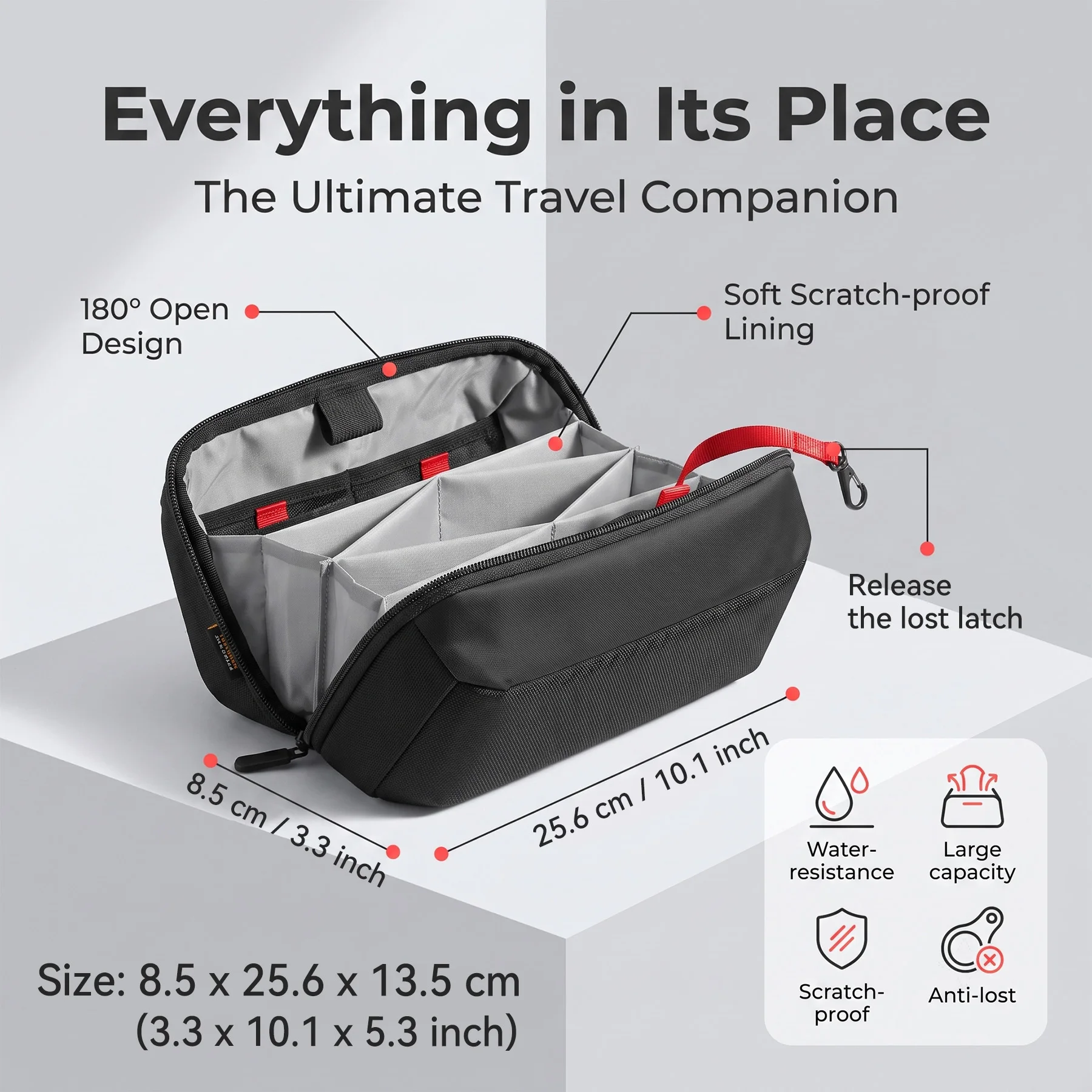 Travel Tech Organizer Pouch, W - Tech Accessories Shop recension och pris