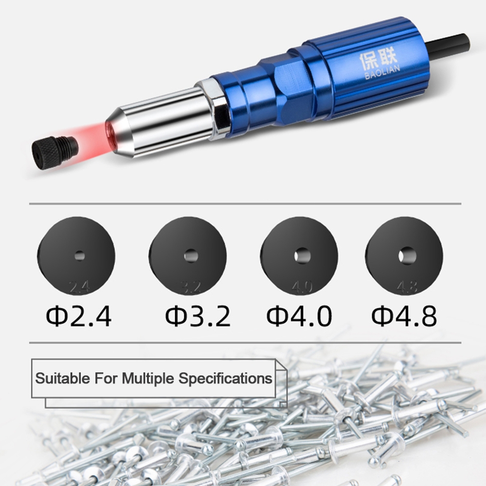Electric Rivet Gun Adapter wit - Unique Tech Accessories recension och pris