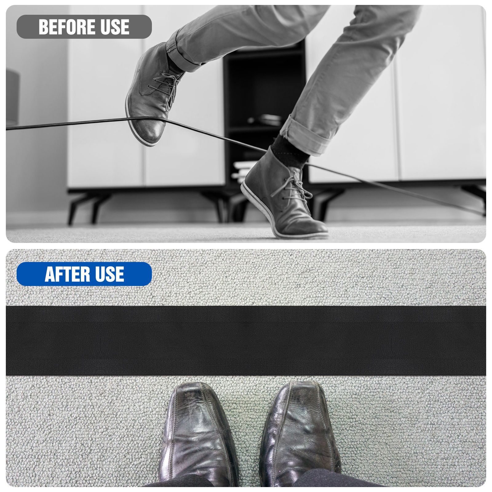 Hook Loop Cable Cover Floor Ca - Cable Sleeve Neoprene recension och pris