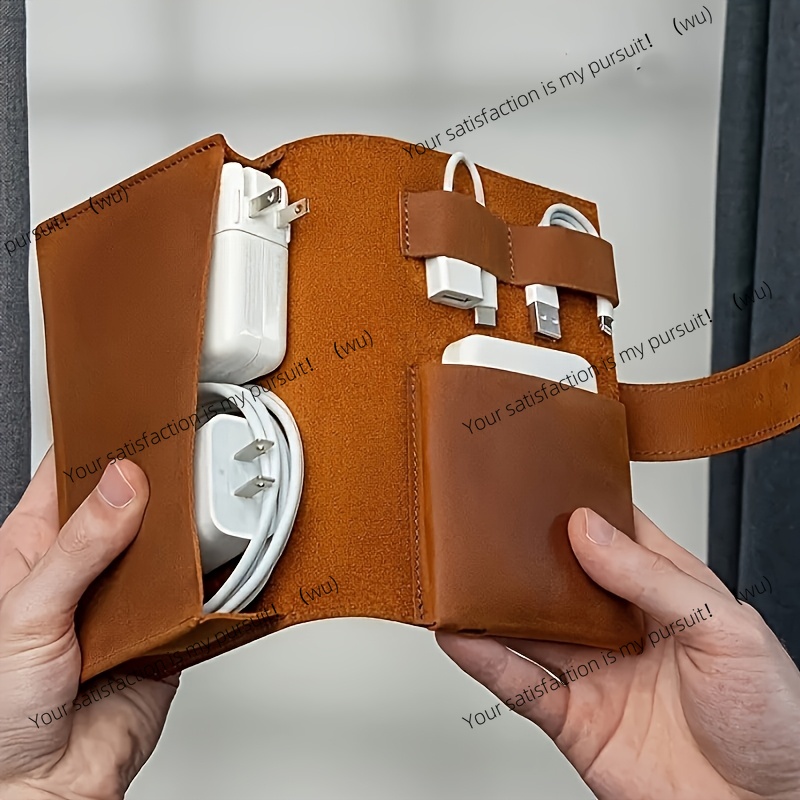 1pc PU Leather Multi-Compartme - Tech Accessories Travel Case recension och pris