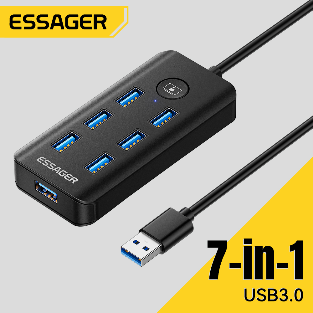 Essager 7-in-1 USB 3.0 Hub Mul - Usb Hub 7 Port recension och pris