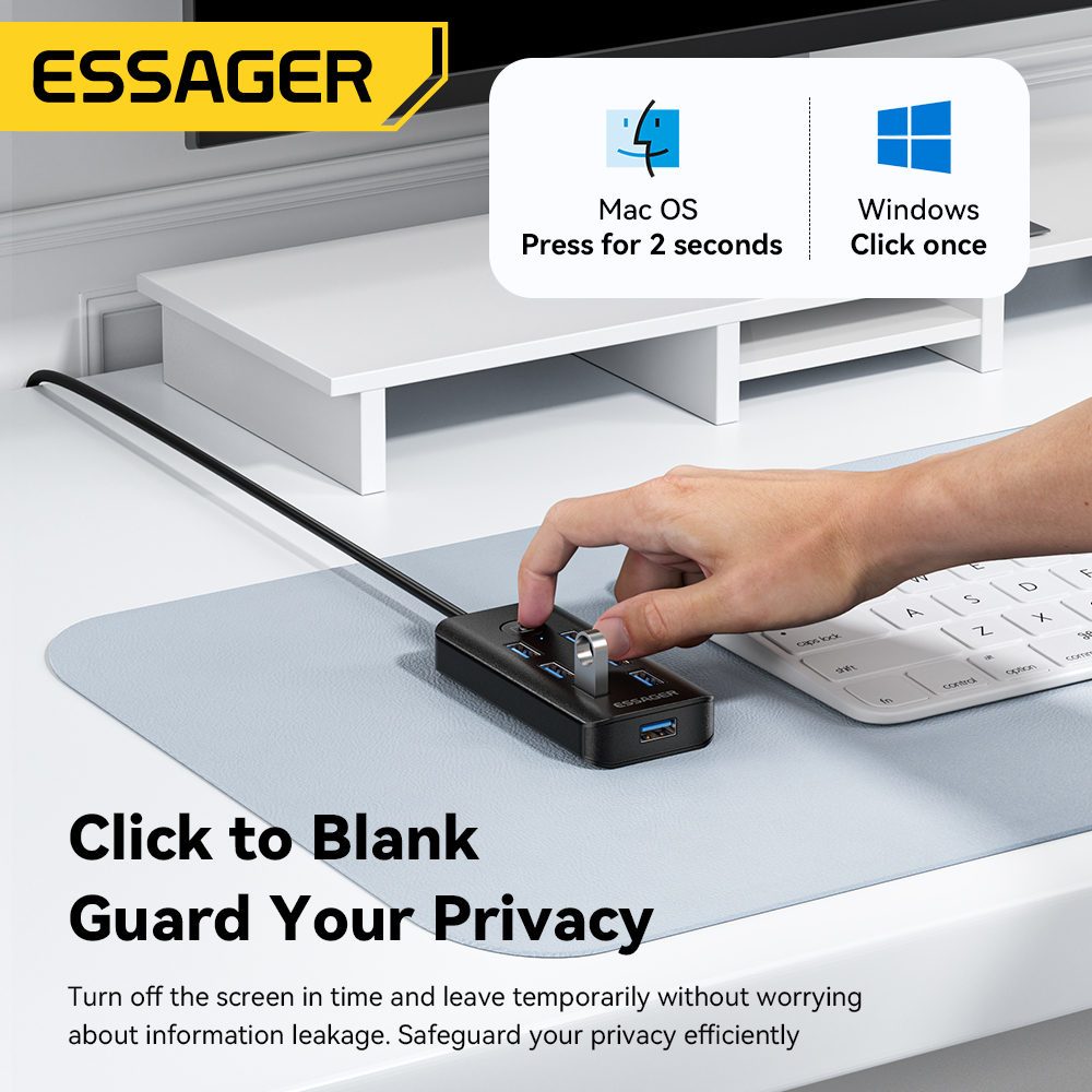 Essager 7-in-1 USB 3.0 Hub Mul - Usb Hub 7 Port recension och pris
