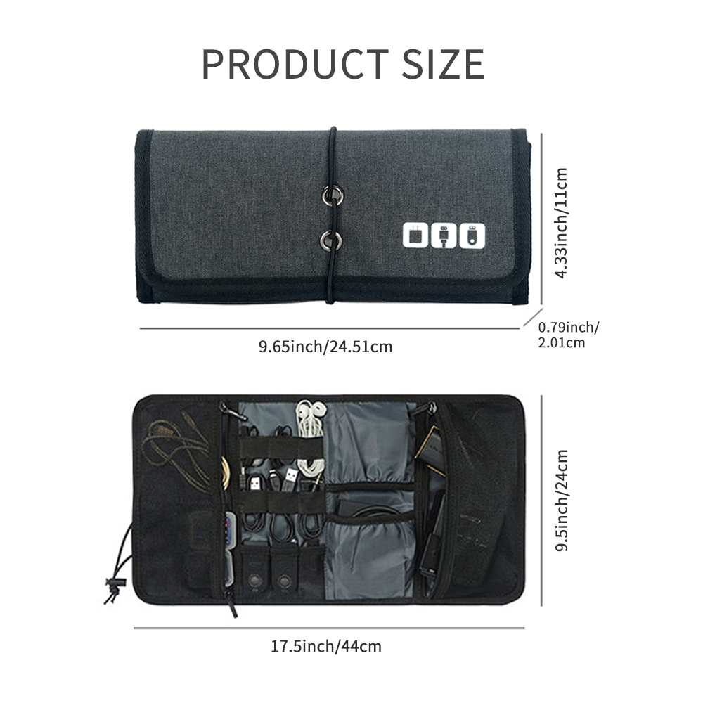 Travel Cable Storage Bag，Elect - Tech Accessories Travel Case recension och pris
