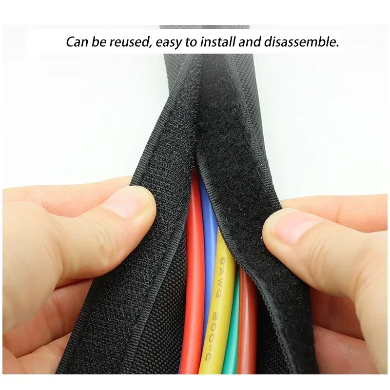 1~10m Self Adhesive PET Braide - Cable Sleeve Neoprene recension och pris