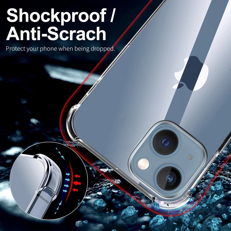 Shockproof Clear Phone Case Fo - Tech Accessories Iphone recension och pris