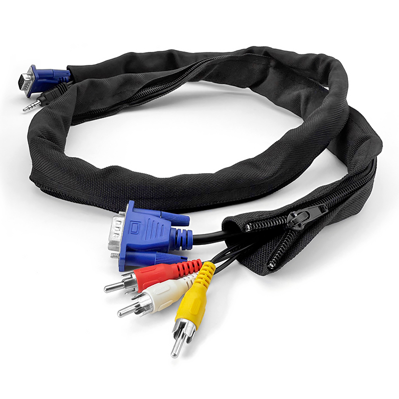 Reusable Anti-Tangle Zipper Ca - Cable Sleeve Neoprene recension och pris