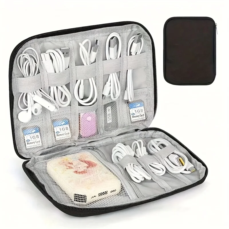 1 Pack Portable Electronic Acc - Tech Accessories Travel Case recension och pris