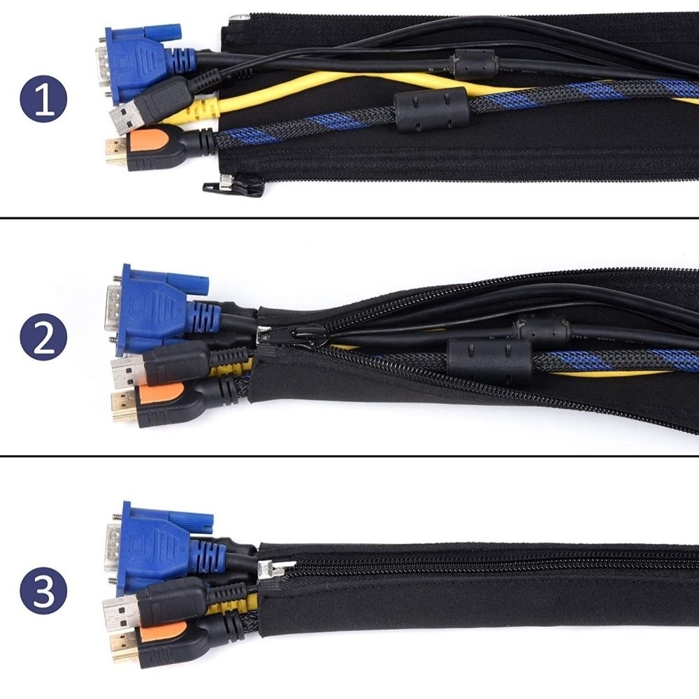 Cable Organizer Bag 50cm Cable - Cable Sleeve Neoprene recension och pris
