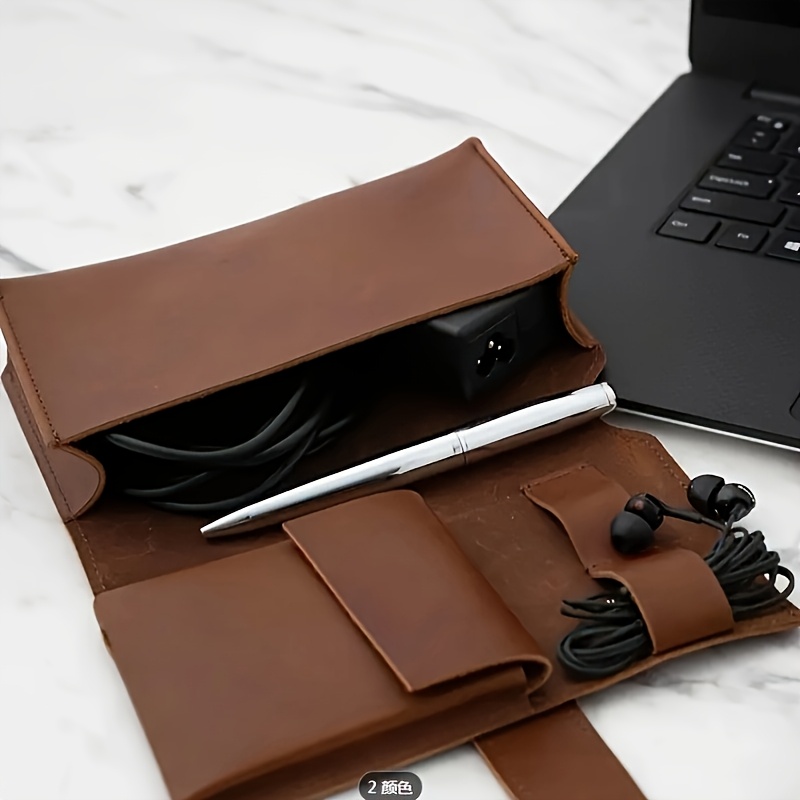 1pc PU Leather Multi-Compartme - Tech Accessories Travel Case recension och pris