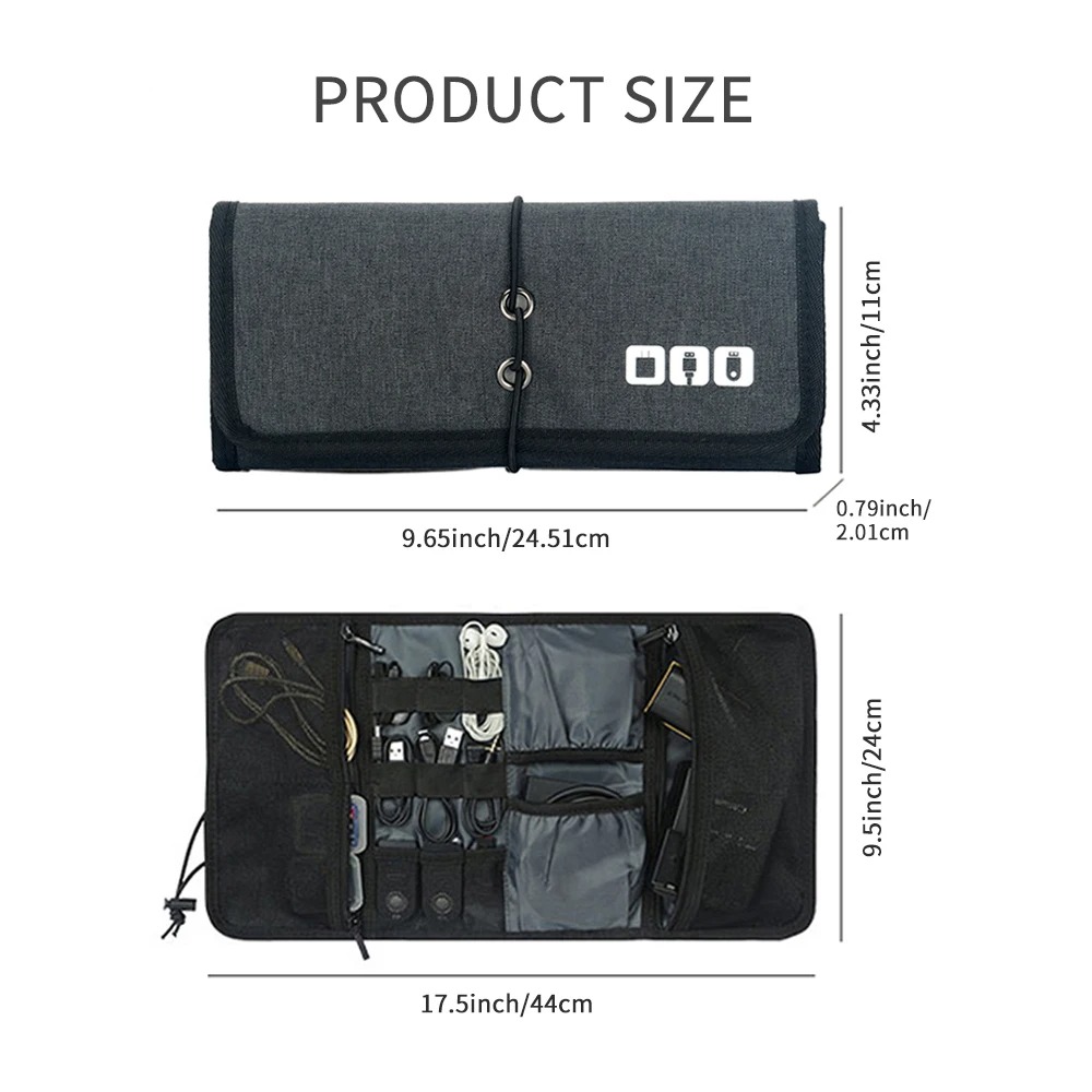 Electronic Organizer Cord Pouc - Tech Accessories Travel Case recension och pris