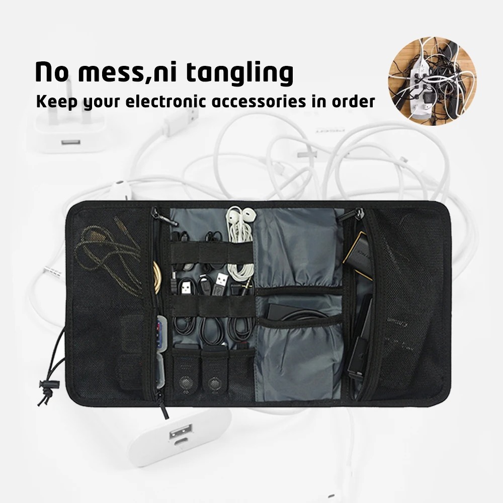Electronic Organizer Cord Pouc - Tech Accessories Travel Case recension och pris