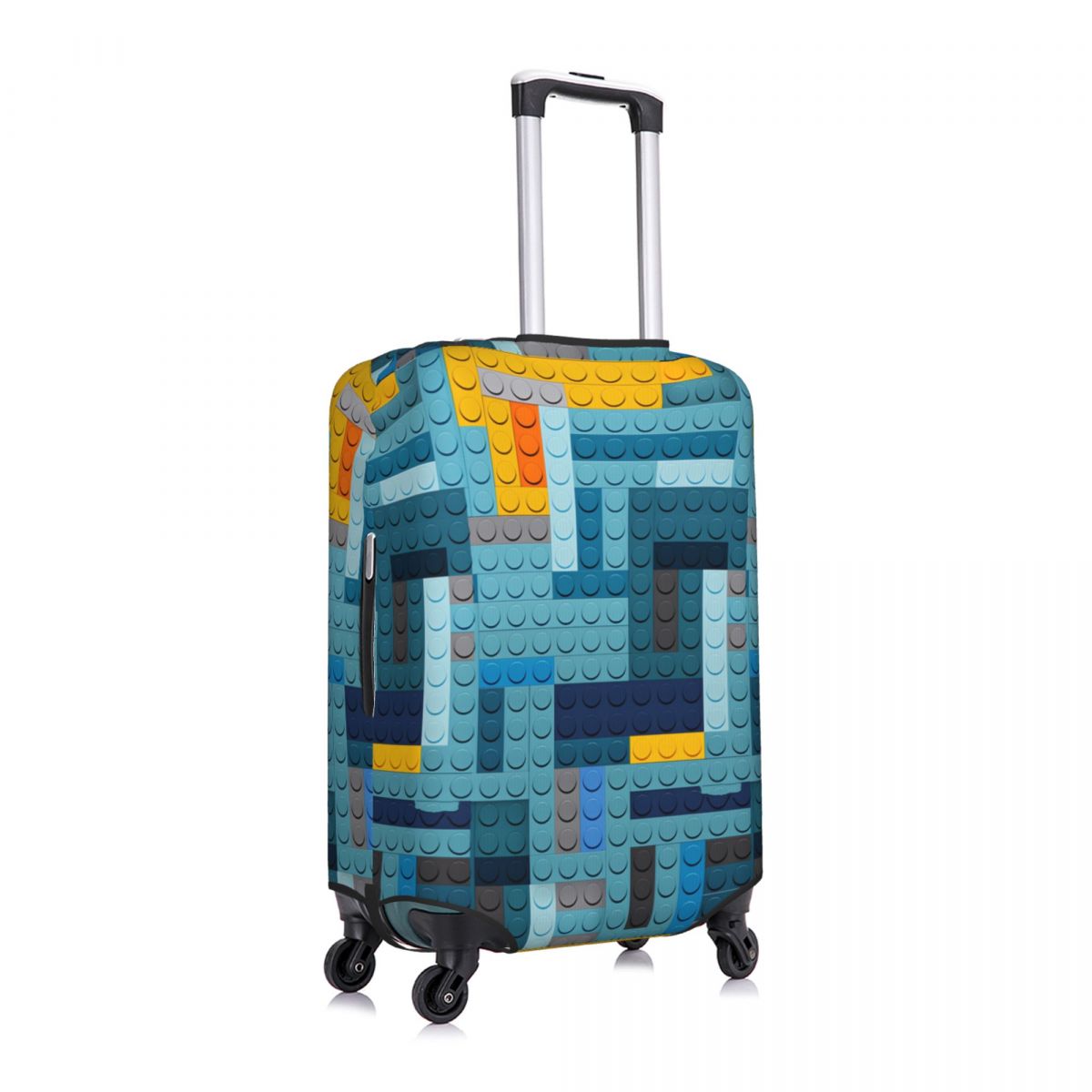 Blue Tech Pixel Building Block - Tech Accessories Travel Case recension och pris